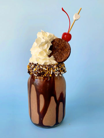 Double Chocolate Brownie Milkshake