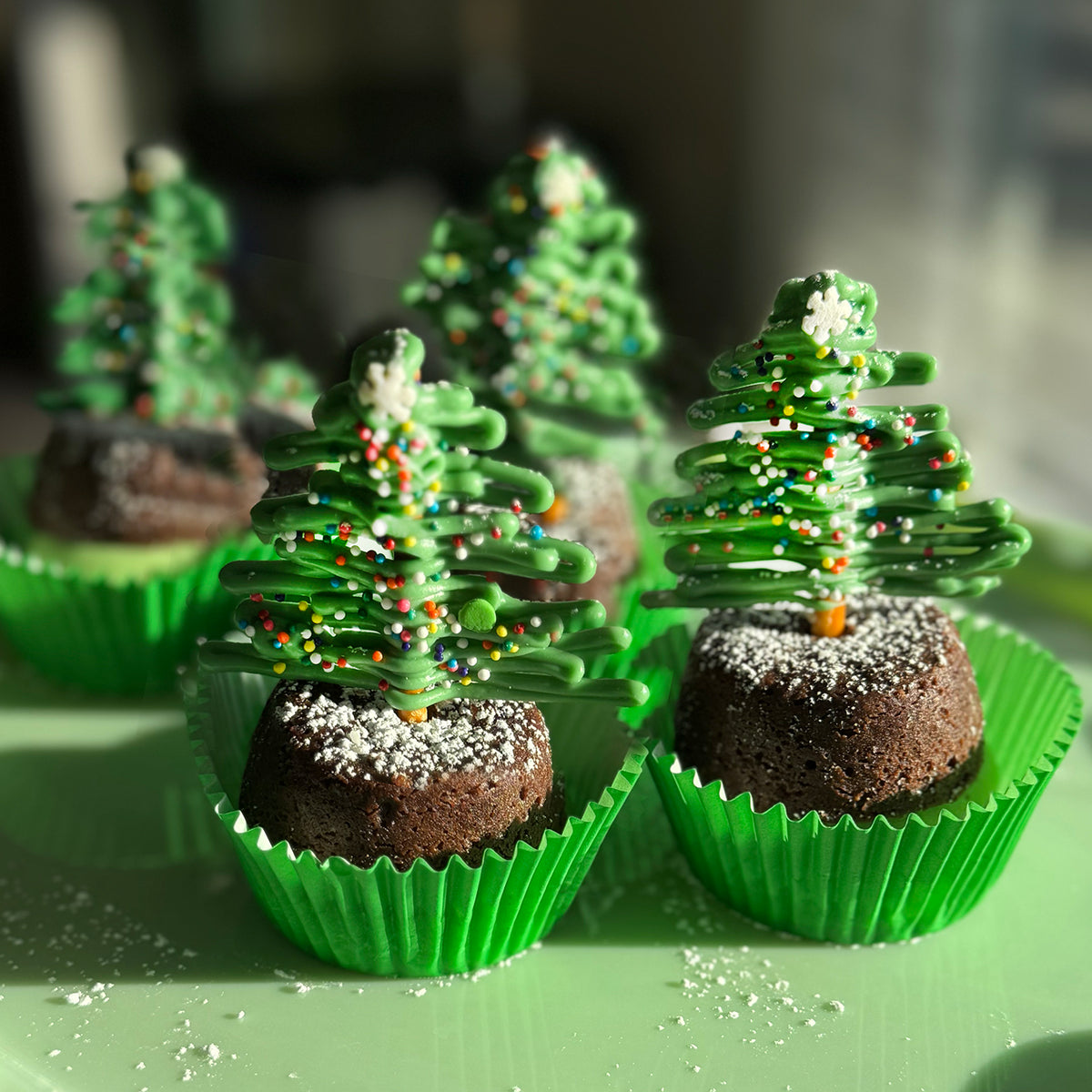 Brownie Bites with Christmas Trees Sugar Bowl Bakery