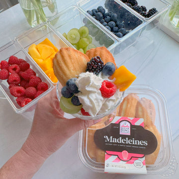 Rainbow Fruit and Madeleines