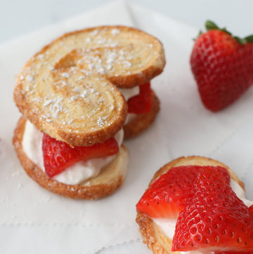Strawberry Topped Palmiers
