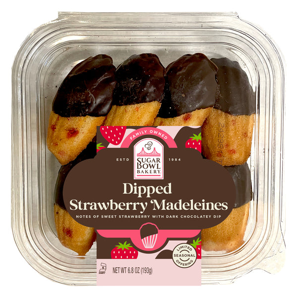 Dipped Strawberry Madeleines