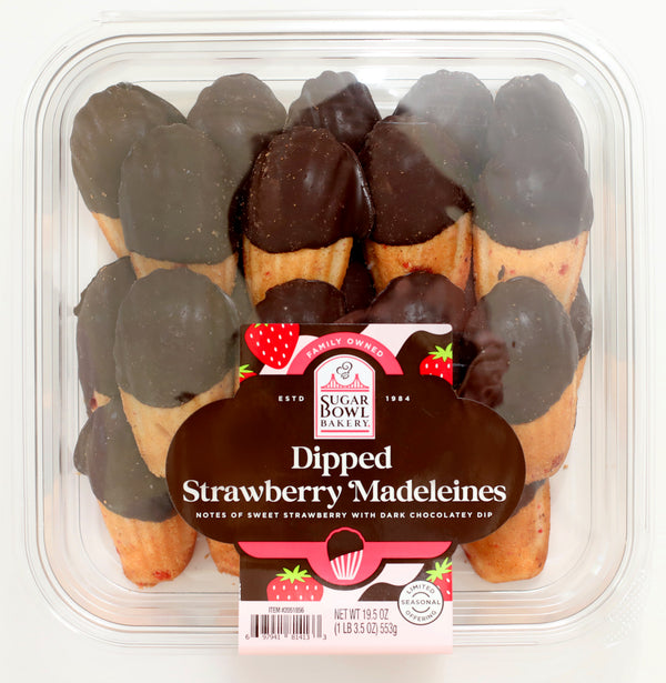 Dipped Strawberry Madeleines